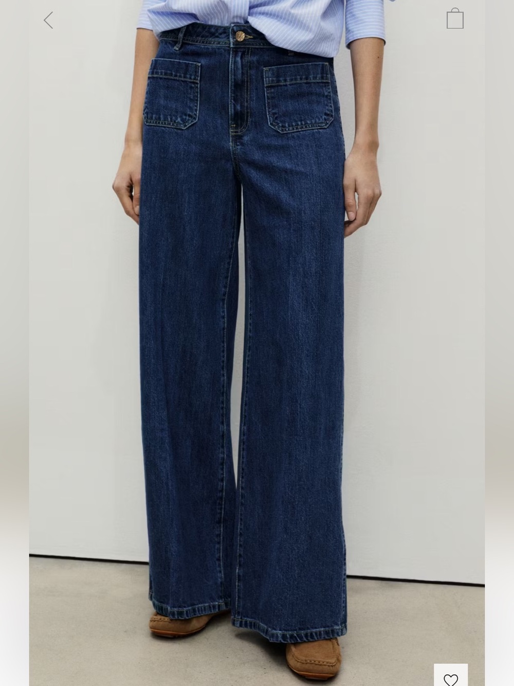 Mango Wide Leg Jeans with Pockets